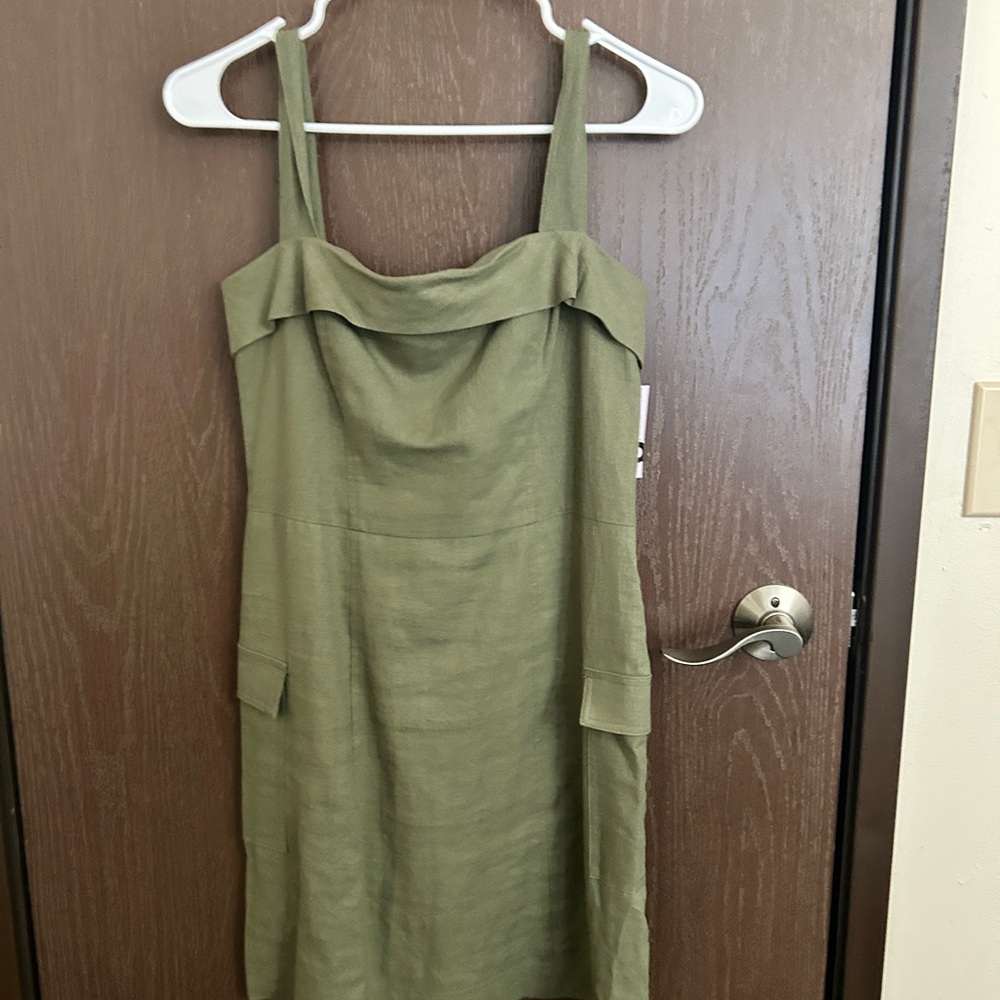 SO Green Sundress Square Neck